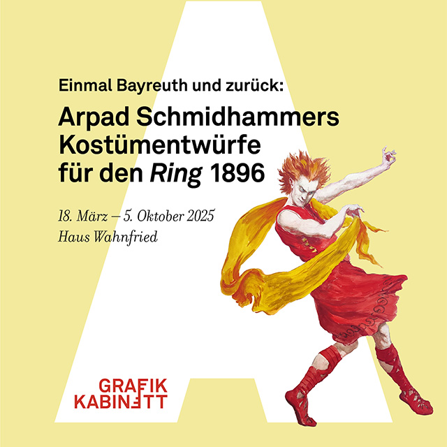 Plakat zur Ausstellung mit Ausstellungstitel und Figur im Vordergrund