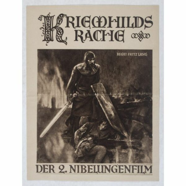 Die Nibelungen: Kriemhilds Rache, Filmplakat 1924.