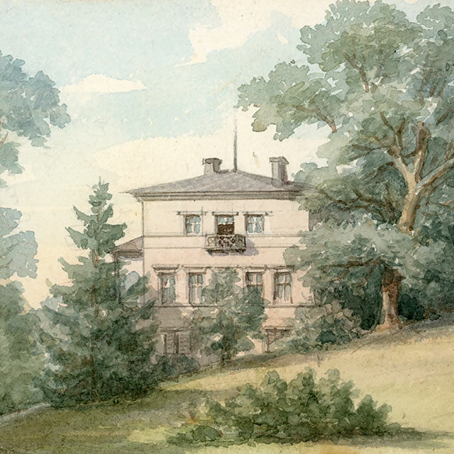 Aquarell: Susanne Schinkel: Hotel Fantaisie, 1878 © Nationalarchiv der Richard-Wagner-Stiftung, Bayreuth