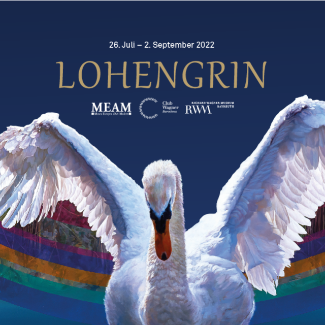 Motiv mit Schwan zur Ausstellung Lohengrin 2022 im RWM