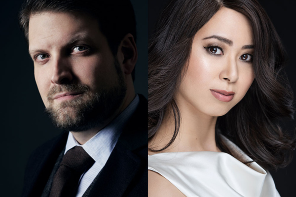 David Steffens, Bass, und Akemi Murakami, Klavier. Motiv für das Konzert der Kulturfreunde Bayreuth am 15. Oktober 2023 im Saal von Haus Wahnfried